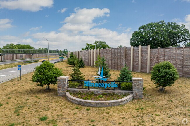 The Minneapolis sign near highway 62.
