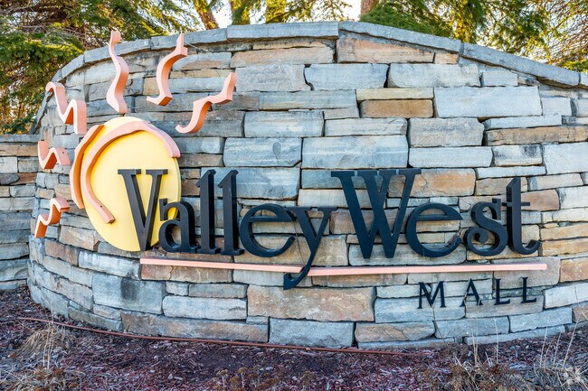 Valley West Mall contains department stores, specialty shops, and restaurants.