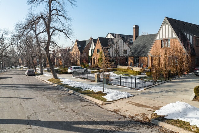 There are many styles of homes in the East Central neighborhood.