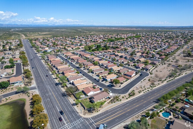 Ranch-style homes are commonly seen in the Superstition Vistas neighborhood.