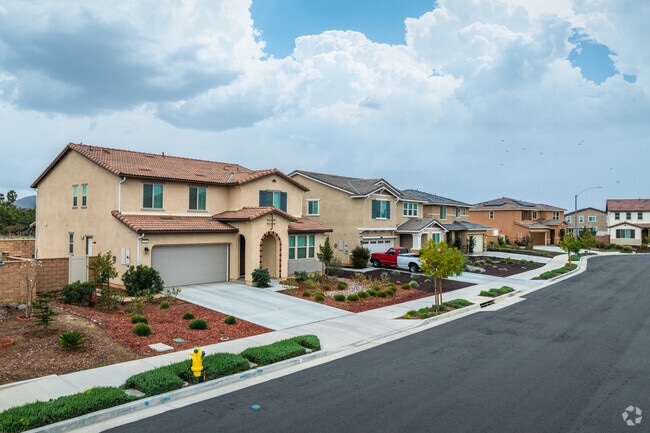 Larger two-story homes are typical in South Perris.