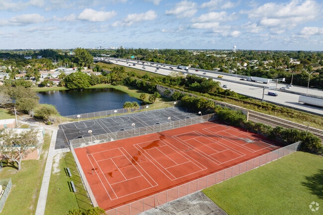 Lake Worth Middle school  offers students multiple athletic courts.