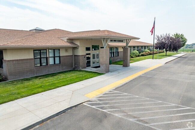 Student entrance at Lake Ridge Elementary.