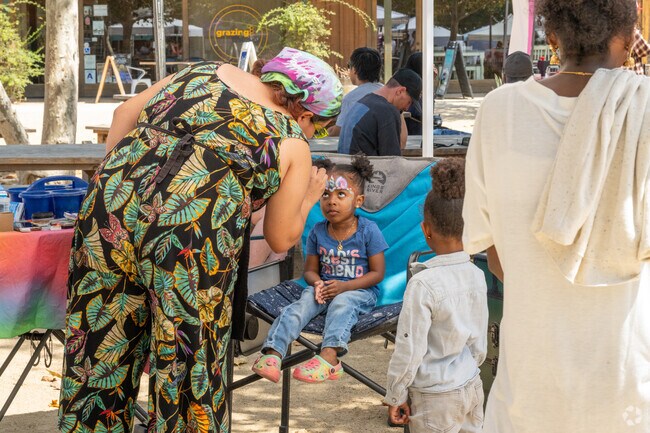 There are fun things like face painting at the Misfit Made Market Fall Festival.