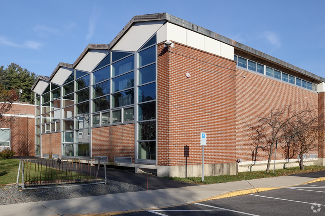 A side view of the John W. Wynn Middle School in Tewksbury, MA.