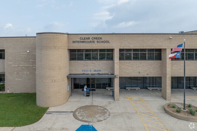 Clear Creek Intermediate School serves grades 6-8 in the Webster area.