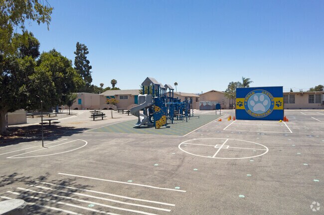 Recess time is a blast for students at Broad Avenue Elementary School.