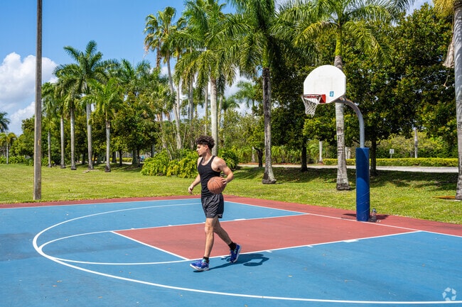Miramar/SilverLakes Tennis Complex is a full basketball court in Lakes Of Western Pines.
