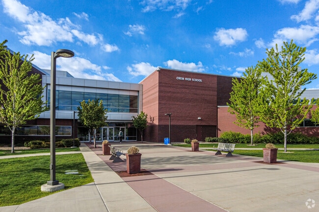 Orem High School serves students in the Scera neighborhood.