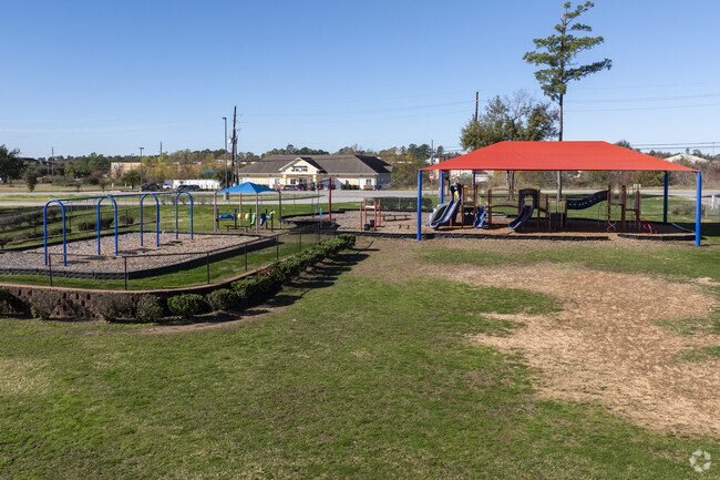 Kids can get out a play on the swings and the playground at Ellisor Elementary.