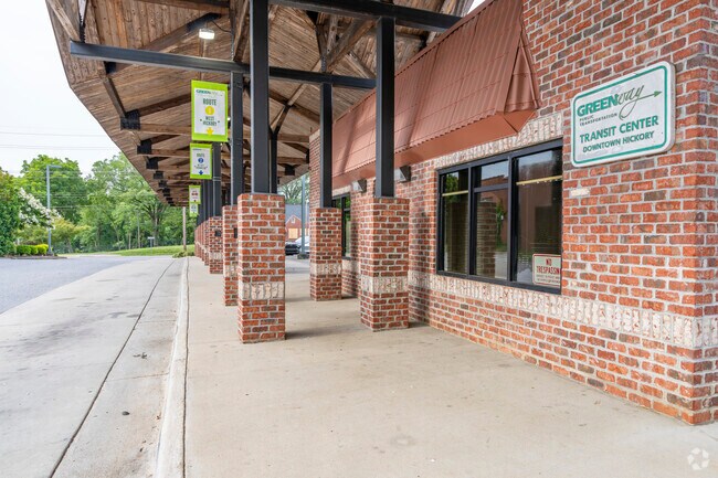 The local Hickory Transportation Center is downtown and just minutes from Highland locals.