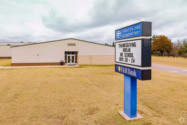 Here is the signage of Charter Oak Elementary.