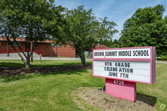 Brown Summit Middle School serves over 200 students.