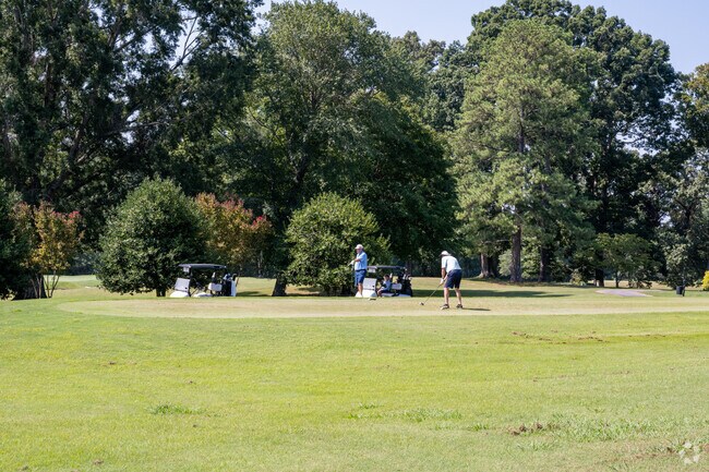 Lewisville residents can enjoy an afternoon out on the golf course at Tanglewood Park.