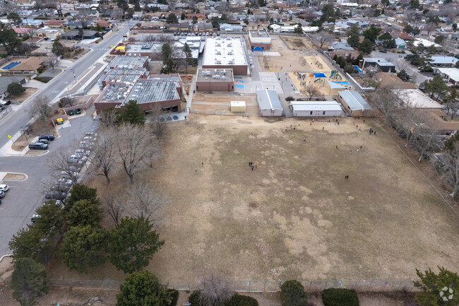 Large grass field at Osuna Elementary Schoo.
