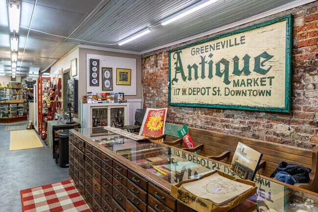 Greeneville Antique Market has several floors of antiques and various local items for sale in downtown Greeneville.