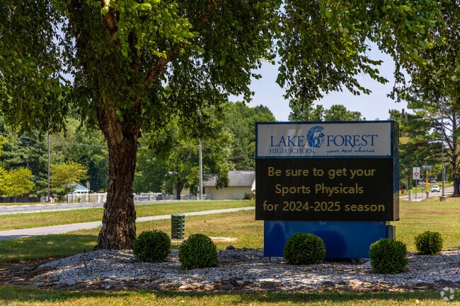 Students in grades 9 through 12 can attend Lake Forest High School.