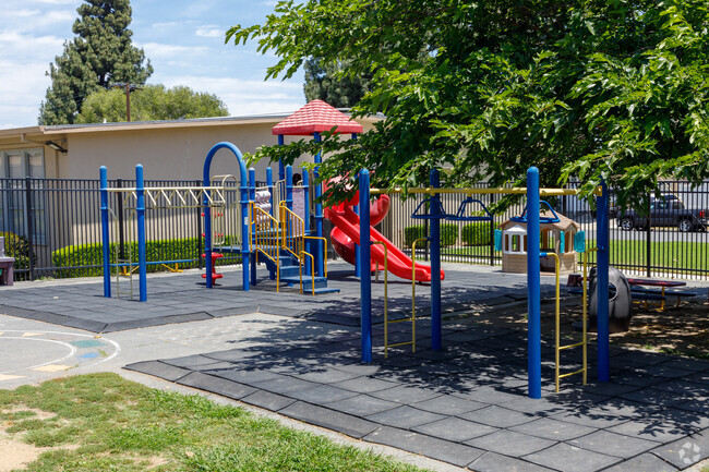Playground at MacArthur Elementary School encouraged students to stay active.