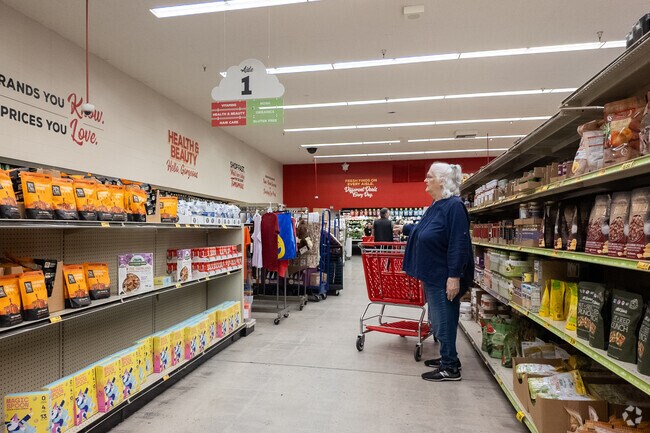 The Grocery Outlet store in Lake has lots of affordable food to choose from.