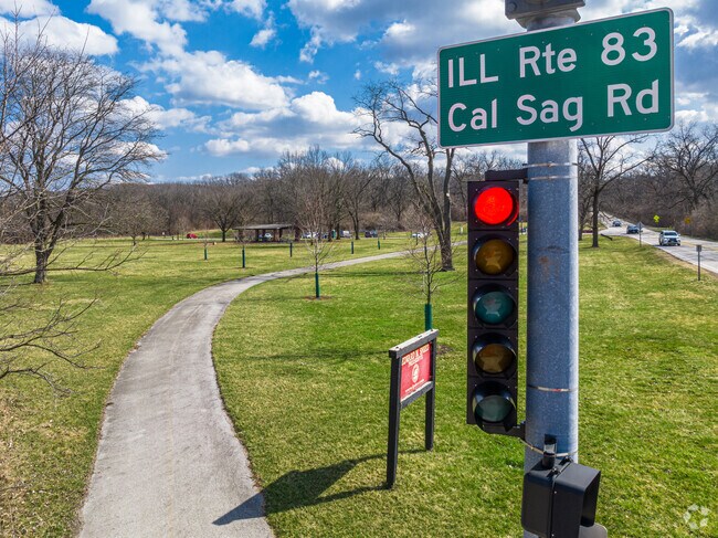 Nature Preserve and trail at Cal Sag Rd.