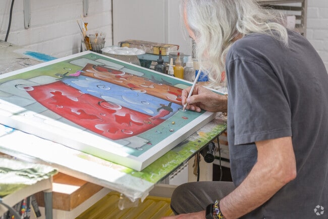 Allenton is home to many studios for artists like Georgio Kyriakos, who is known for intricate work.