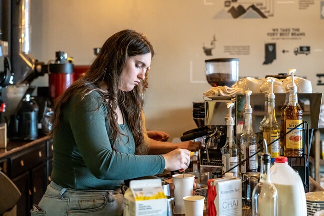 Abbey Coffee Co. is an ideal spot to meet with friends or to quietly enjoy a book.