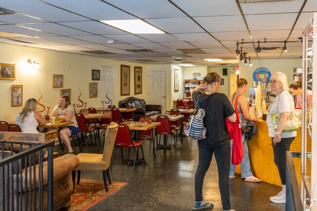 Diners in Centerville head to Happy People Coffee Company for fresh roasted artisan coffee.