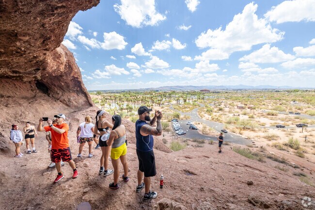 Hole in the Rock at Papago Park offers some of the best views of Tempe and Phoenix.