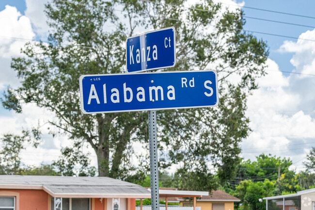 Alabama features residential communities and a variety of small local businesses.