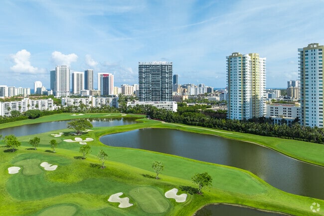 Shell Bay Club in Hallandale Beach features a Greg Norman-designed golf course for members.