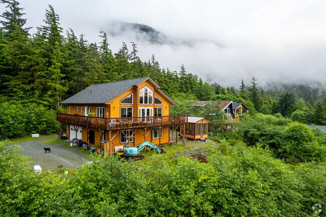 Homes in Auke Bay typically feature sizable lots and two stories with scenic ocean views.