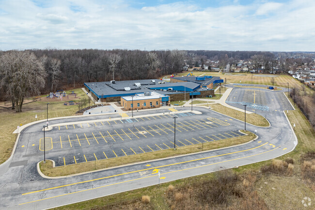 Aerial view of Gudith Elementary School.