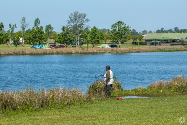 Residents in Fitzgerald can fish in the 5-acre lake at Paulk Park.