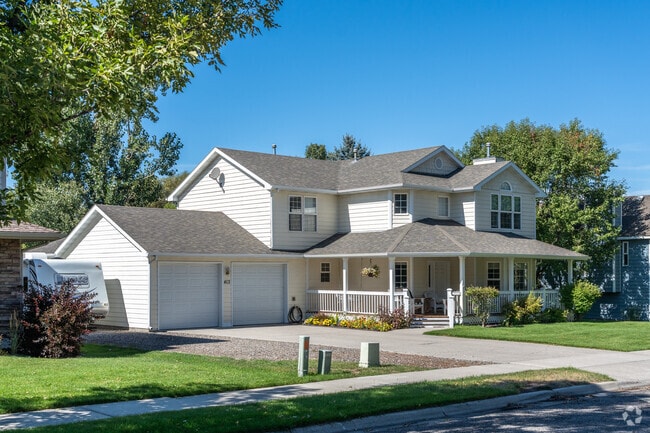 Two story contemporary homes with two car garages are common in Kirk.