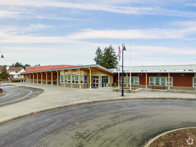 Shining Mountain Elementary School prioritizes Elk Ridge student safety at its drop off area.