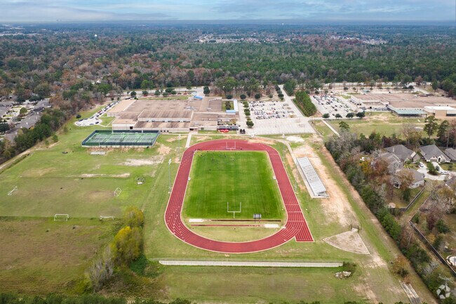 The football field where Brabham Middle Students learn football skills.