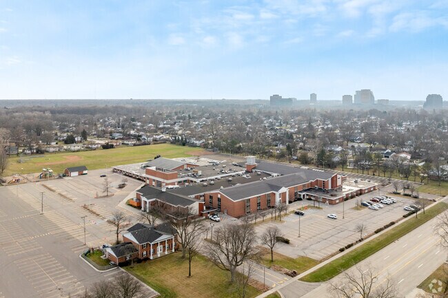 Southfield Christian School aerial view.