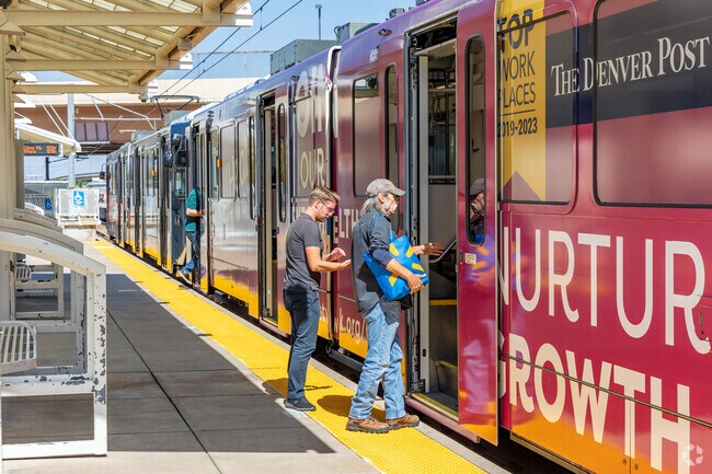 The RTD light rail at Belleview connects residents with Downtown Denver in under 15 miles.