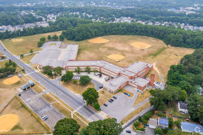 Overview of the Northeast Middle School campus.