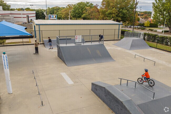 Winston-Salem Skate Park on Deacon Boulevard caters to both skateboarders and BMX riders.