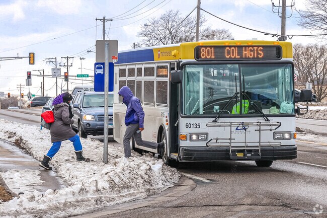 Sandcastle has frequent Metro Transit service along County Rd. D.