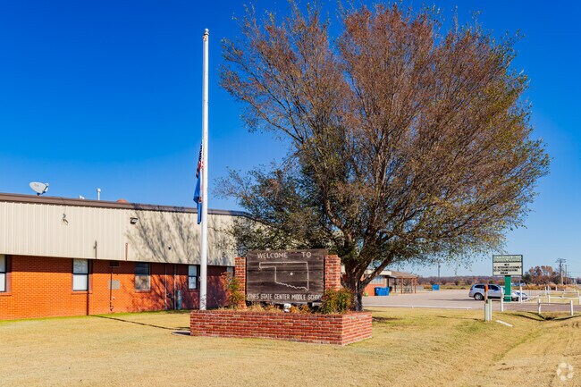 Here is the main building and signage of the Jones Middle School
