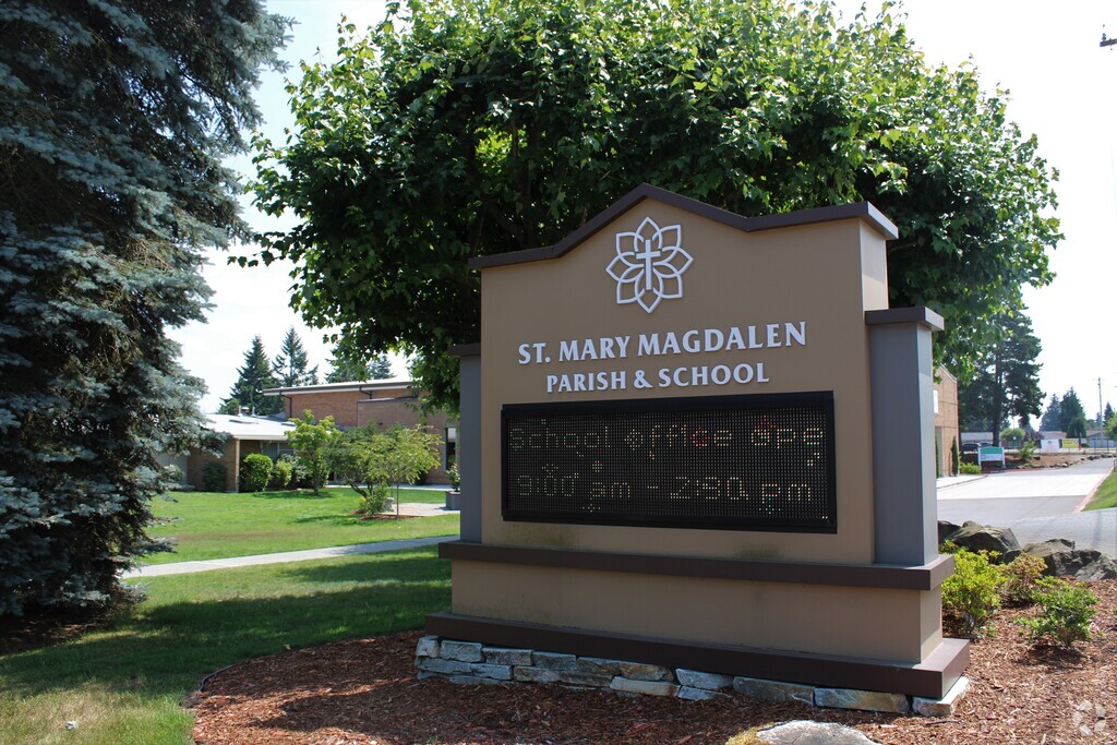 St. Mary Magdalen Elementary School is in the Cascade View Everett neighborhood district.