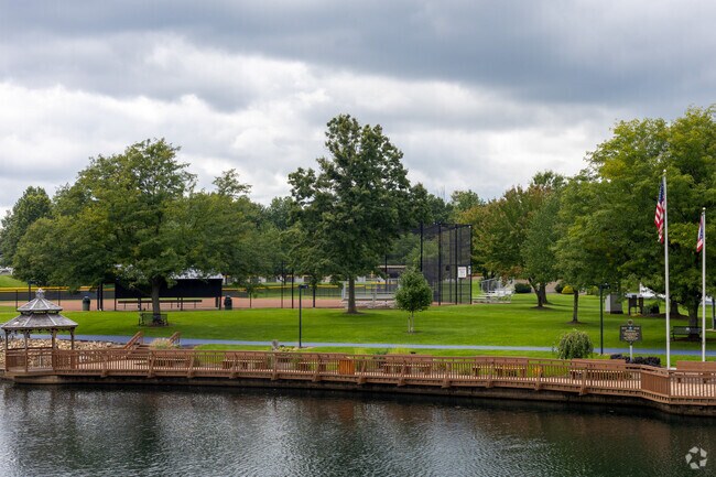 North Park features a baseball field and beautiful views in Amherst Heights-Clearview.