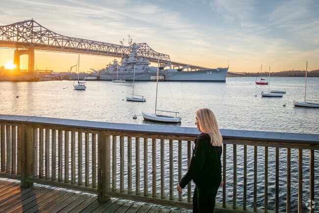 Enjoy a peaceful evening stroll along Fall River Heritage State Park, near Somerset, MA.