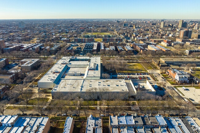 Dr. Martin Luther King Jr. College Preparatory High School is located in Kenwood.