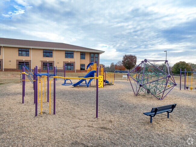 Students at Troutman Elementary School enjoy the playground.