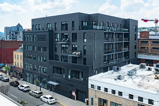 Condominium complexes are another form of residential housing available in the Strip District.