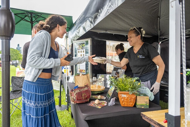 Southwest Ranches Community Farmer's Market offers fresh produce next to Green Meadows.