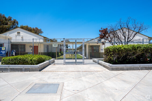 Students at Curren Elementary School enter through this entry point.